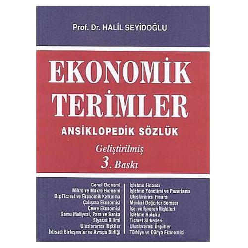 Ekonomik Terimler Ansiklopedik Sözlük - Halil Seyidoğlu