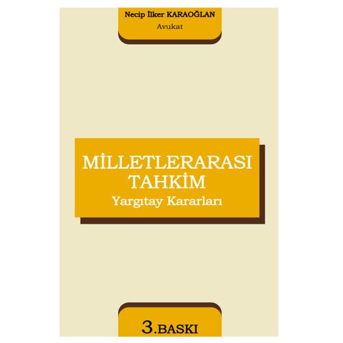Milletlerarası Tahkim Yargıtay Kararları - Necip İlker Karaoğlan