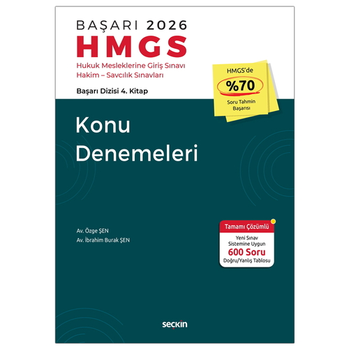 Başarı HMGS Konu Denemeleri - Özge Şen, İbrahim Burak Şen