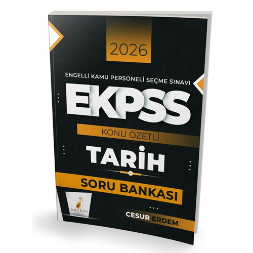 EKPSS Tarih Konu Özetli Soru Bankası Pelikan Yayınları 2026