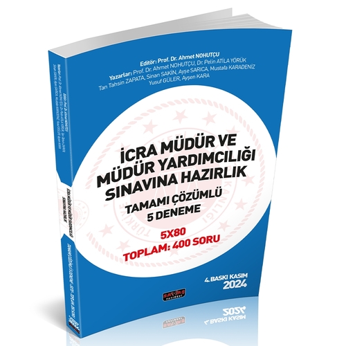 İcra Müdür ve Müdür Yardımcılığı 5 Deneme Savaş Yayınları Kasım 2024