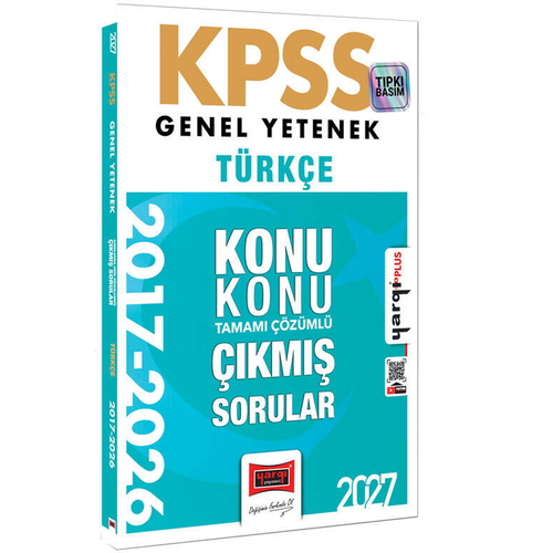 KPSS Genel Yetenek Türkçe Konu Konu Tamamı Çözümlü 10 Yıl Çıkmış Sorular Yargı Yayınları 2027