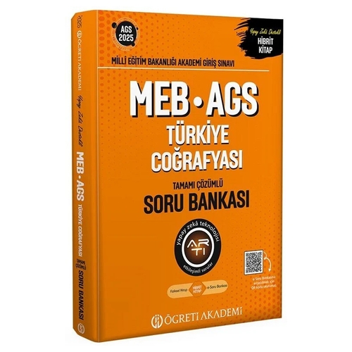 MEB AGS Türkiye Coğrafyası Soru Bankası Öğreti Akademi Yayınları 2025