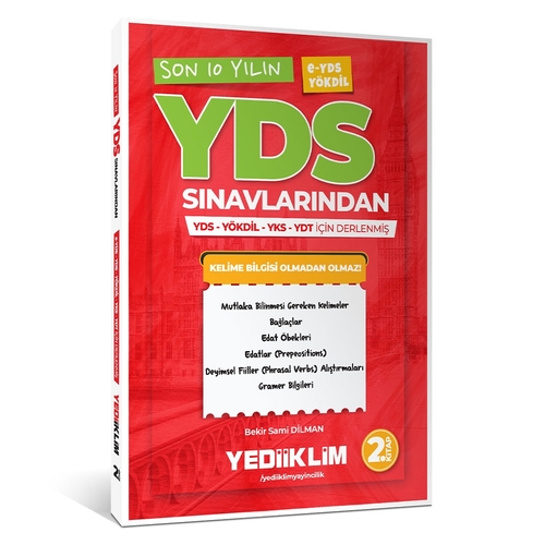 YDS E-YDS YÖKDİL Son 10 Yılın YDS Kelimeleri 2. Kitap Yediiklim Yayınları
