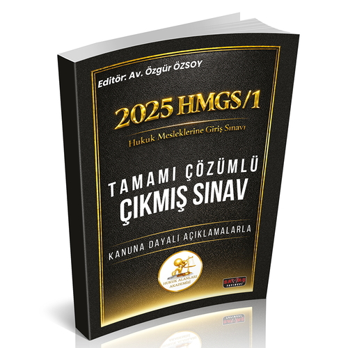 2025 HMGS/1 Sınavı HUKAL Tamamı Çözümlü Çıkmış Sınav Soruları Savaş Yayınları 2026