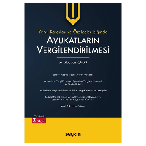Avukatların Vergilendirilmesi - Alpaslan Kumaş