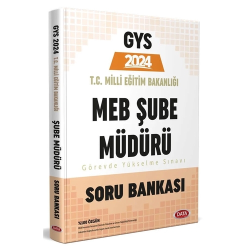 GYS Milli Eğitim Bakanlığı Şube Müdürü Soru Bankası Data Yayınları 2024