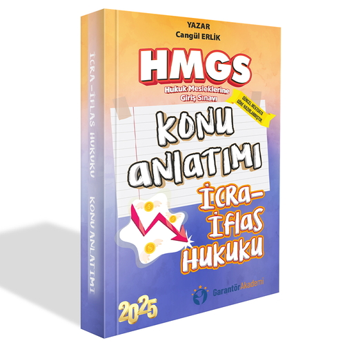 HMGS İcra İflas Hukuku Konu Anlatımı Garantör Akademi Yayınları 2025