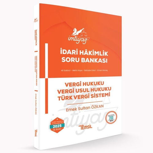 İmtiyaz İdari Hakimlik Vergi Hukuku VUH, TVS Soru Bankası Temsil Kitap Yayınları 2025