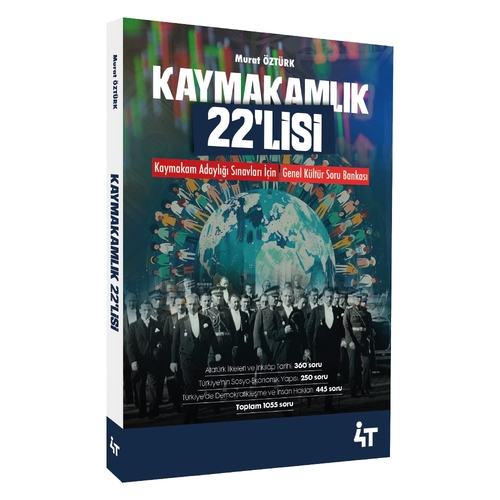 Kaymakamlık 22\'lisi Genel Kültür Soru Bankası 4T Yayınları 2025