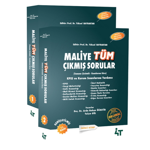 Maliye Tüm Çıkmış Sorular Tamamı Çözümlü 4T Yayınları 2025