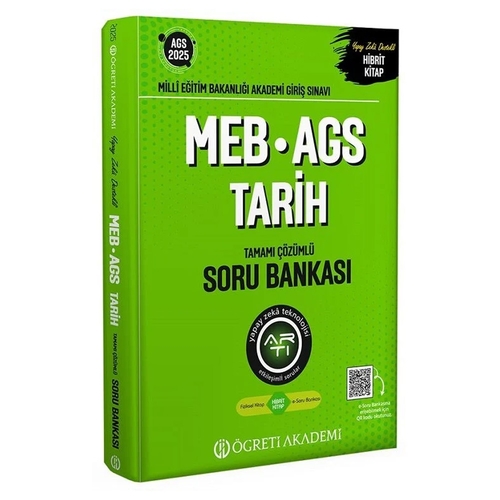 MEB AGS Tarih Soru Bankası Öğreti Akademi Yayınları 2025