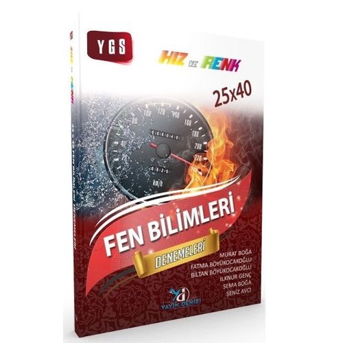 YGS Fen Bilimleri Hız ve Renk 25x40 Denemeleri - Yayın Denizi Yayınları