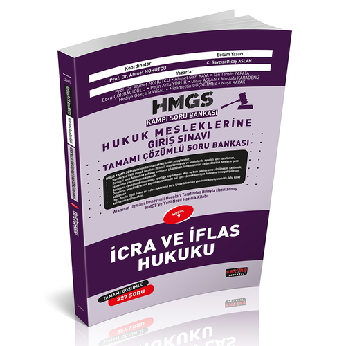 HMGS Kampı İcra ve İflas Hukuku Soru Bankası Savaş Yayınları Nisan 2025