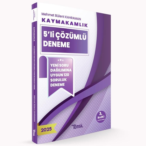 Kaymakamlık 5’li Çözümlü Deneme Temsil Kitap Yayınları 2025