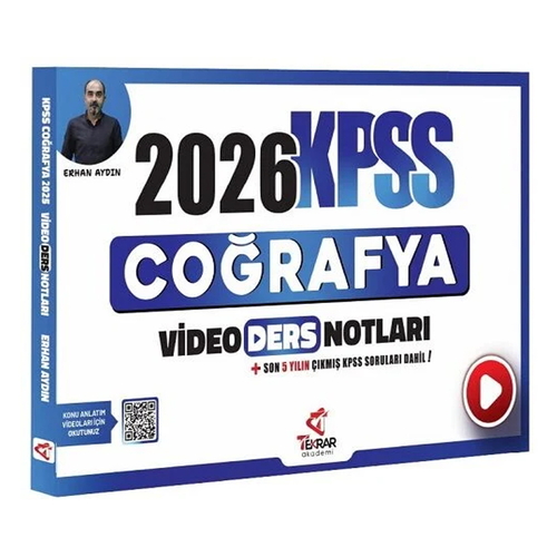 KPSS Coğrafya Video Ders Notları Tekrar Akademi Yayınları 2026