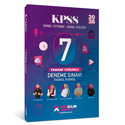 KPSS Genel Yetenek Genel Kültür Fasikül Fasikül 7 Deneme Sınavı Yediiklim Yayınları 2026