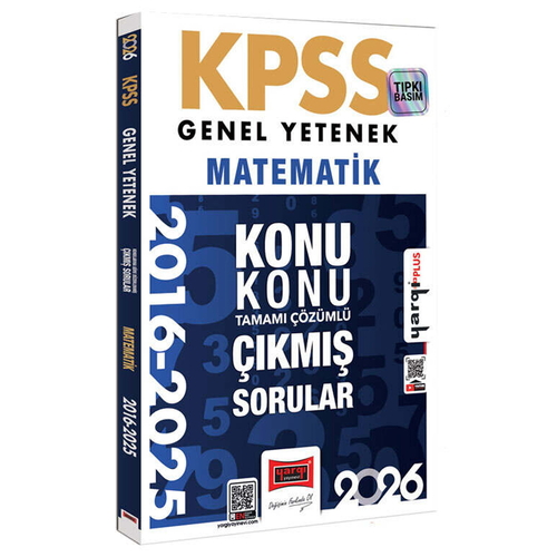 KPSS Genel Yetenek Matematik 2016-2026 Konu Konu Tamamı Çözümlü Çıkmış Sorular Yargı Yayınları 2026