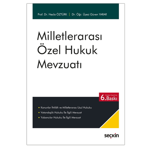 Milletlerarası Özel Hukuk Mevzuatı - Necla Öztürk, Güven Yarar