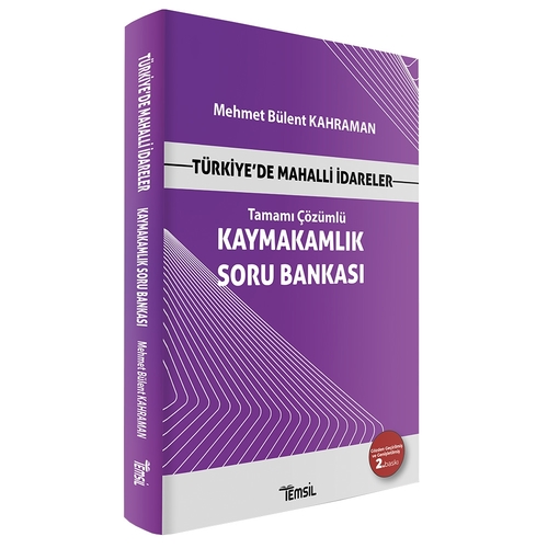 Türkiye\'de Mahalli İdareler Kaymakamlık Soru Bankası Temsil Kitap Yayınları 2022