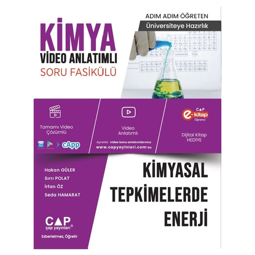 Üniversiteye Hazırlık Kimya Kimyasal Tepkimelerde Enerji Soru Fasikülü Çap Yayınları