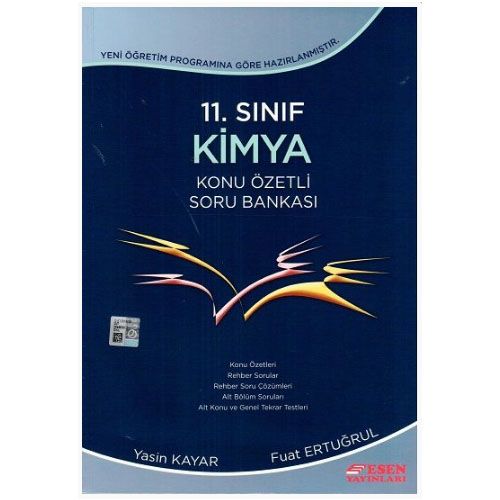 11. Sınıf Kimya Konu Özetli Soru Bankası Esen Yayınları