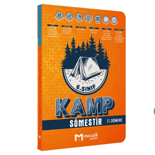 6. Sınıf Kamp Sömestir 1. Dönem Mozaik Yayınları
