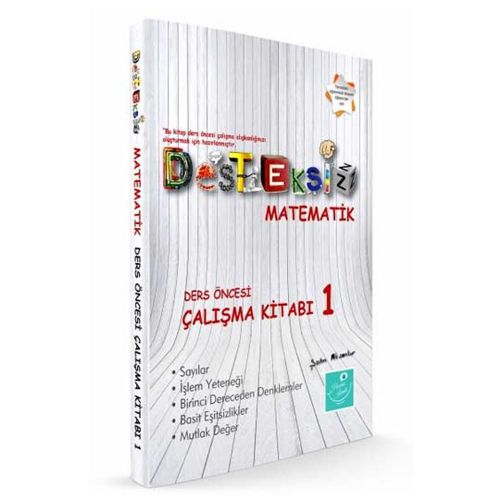 Desteksiz Matematik Ders Öncesi Çalışma Kitabı 1 Kartezyen Yayınları