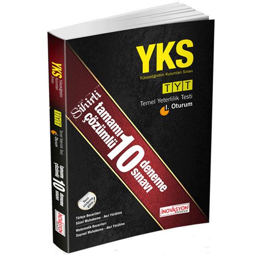 YKS 1. Oturum Tamamı Çözümlü Sihirli 10 Deneme Sınavı İnovasyon Yayıncılık