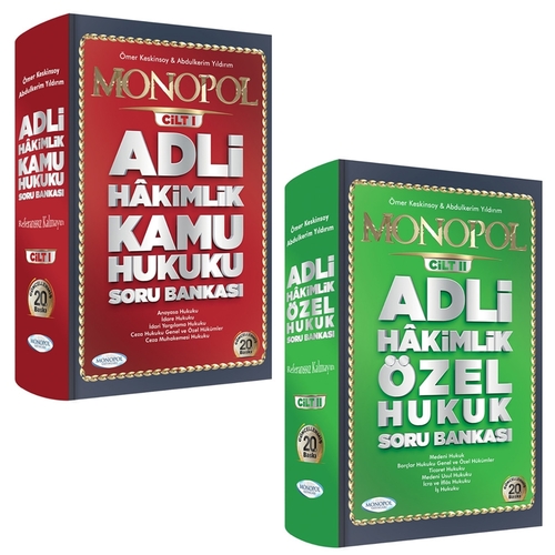Adli Hakimlik Açıklamalı Soru Bankası Seti Monopol Yayınları 2023