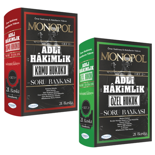 Adli Hakimlik Açıklamalı Soru Bankası Seti Monopol Yayınları 2025