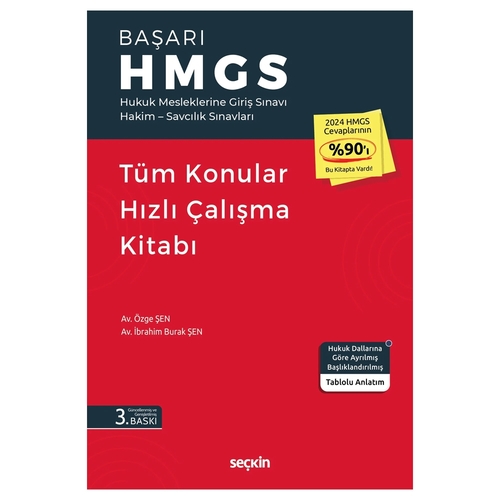 Başarı HMGS Tüm Konular Hızlı Çalışma Kitabı - Özge Şen, İbrahim Burak Şen