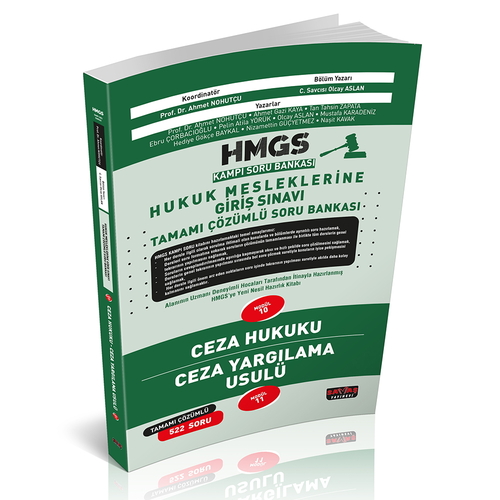 HMGS Kampı Ceza Hukuku Ceza Yargılama Usulü Soru Bankası Savaş Yayınları Nisan 2025