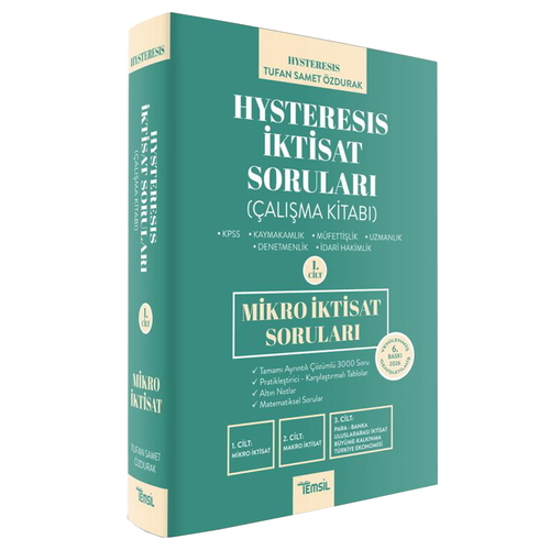 HYSTERESIS İktisat Soruları Cilt 1 Mikro İktisat Temsil Kitap Yayınları 2026