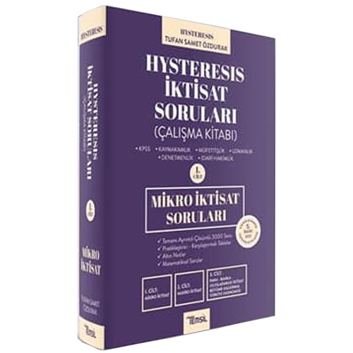HYSTERESIS İktisat Soruları Cilt 1 Mikro İktisat Temsil Kitap Yayınları 2021