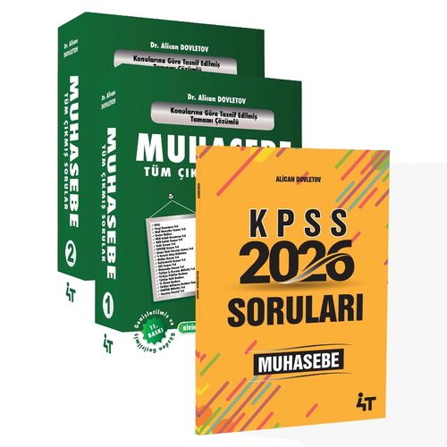 KPSS A Grubu Muhasebe Çıkmış Sorular Alican Dovletov 4T Yayınları 2026