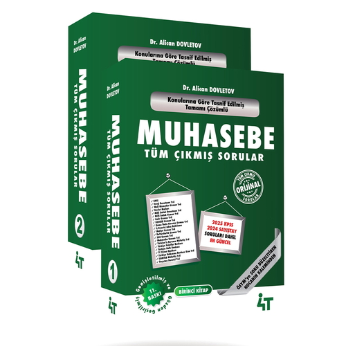 KPSS A Grubu Muhasebe Çıkmış Sorular Alican Dovletov 4T Yayınları 2025