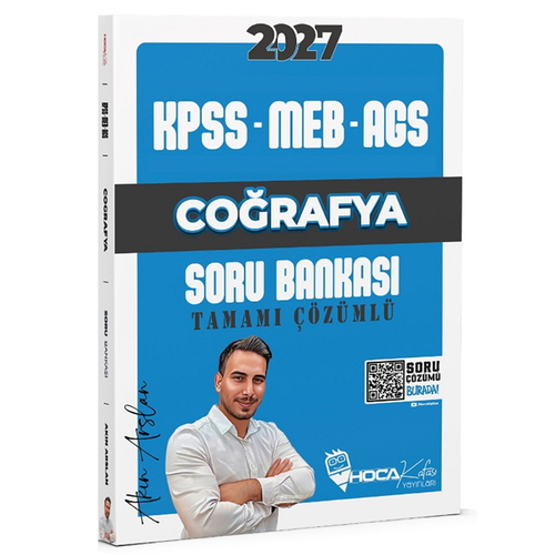 KPSS MEB-AGS Coğrafya Soru Bankası Tamamı Çözümlü Hoca Kafası Yayınları 2027