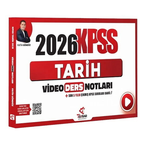 KPSS Tarih Video Ders Notları Tekrar Akademi Yayınları 2026