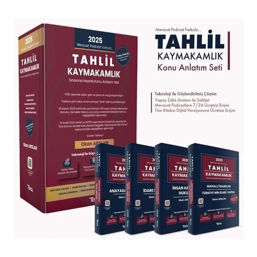 TAHLİL Kaymakamlık Konu Anlatım Seti Temsil Kitap Yayınları 2025