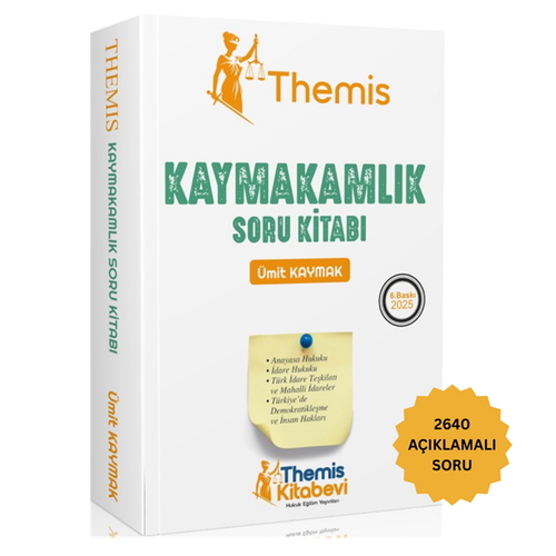 THEMIS Kaymakamlık Soru Kitabı Ümit Kaymak Themis Kitabevi 2025