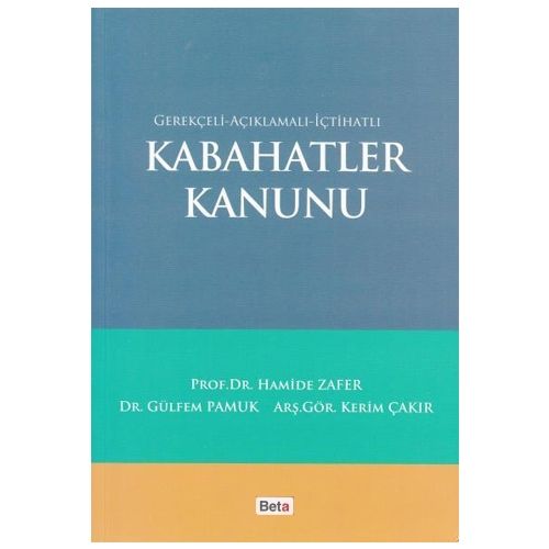 Kabahatler Kanunu - Hamide Zafer, Gülfem Pamuk, Kerim Çakır
