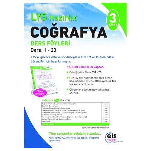 LYS Coğrafya 3. Kitap Ders Anlatım Föyleri EİS Yayınları