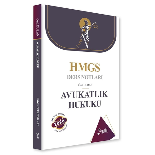 ÇSA HMGS Hakimlik Ders Notları Avukatlık Hukuku Yetki Yayınları 2026