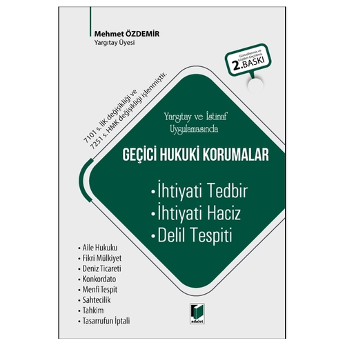 Geçici Hukuki Korumalar - Mehmet Özdemir
