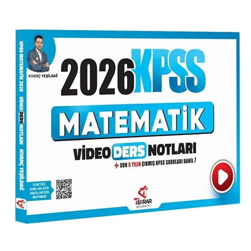 KPSS Matematik Video Ders Notları Tekrar Akademi Yayınları 2026