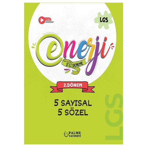 8. Sınıf LGS Enerji 5’li Deneme 1. Dönem - Palme Yayınları