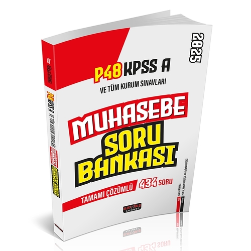 P48 KPSS A Grubu Muhasebe Soru Bankası Savaş Yayınları 2025