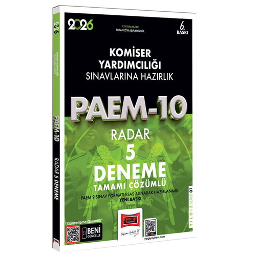 PAEM Komiser Yardımcılığı Sınavlarına Hazırlık Radar 5 Deneme Yargı Yayınları 2026