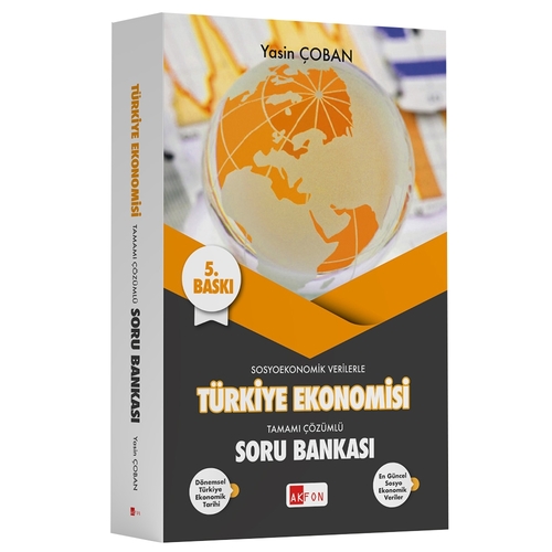 Türkiye Ekonomisi Soru Bankası Yasin Çoban Akfon Yayınları 2024